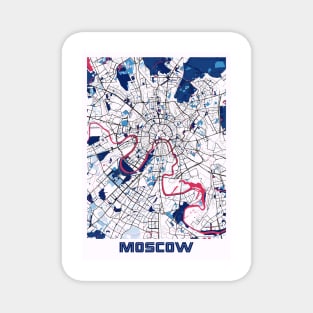 Moscow - Russia MilkTea City Map Magnet