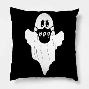 Ghost Wearing Boo Mask Pillow