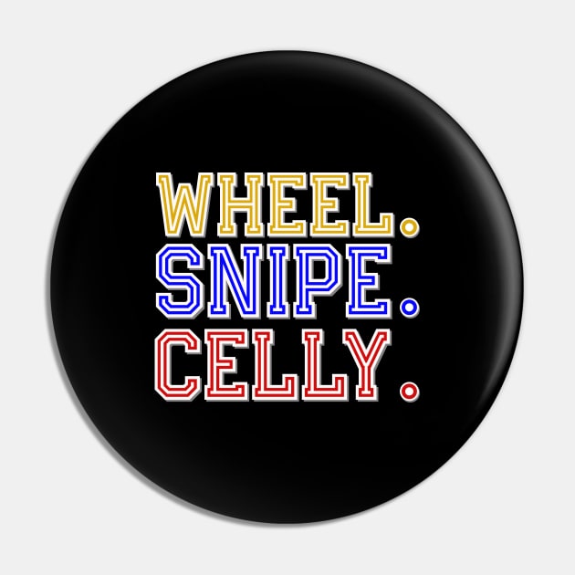 Multi-Colored - Letterkenny Irish and Shamrocks Hockey Fan - Wheel Snipe Celly Pin by PincGeneral