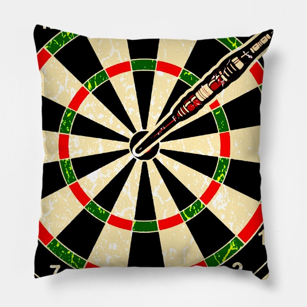 Darts I would hit that Funny Arrow Quote Team Gift Pillow by MrTeee