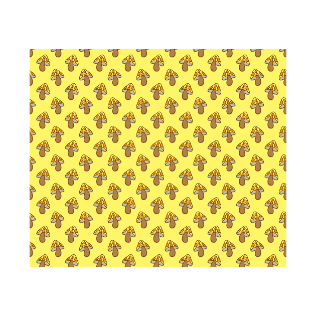 Yellow Mushroom Pattern by saradaboru