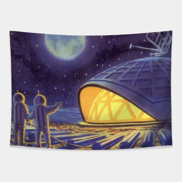 Vintage Science Fiction Tapestry by MasterpieceCafe