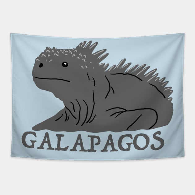 Galapagos Marine Iguana Tapestry by SNK Kreatures