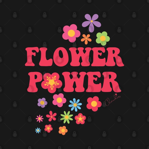 Colorful Flower Power Print by ClaudiaFlores