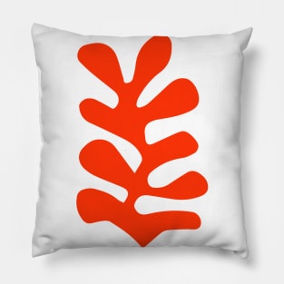 abstract orange leaf by Henri Matisse Pillow