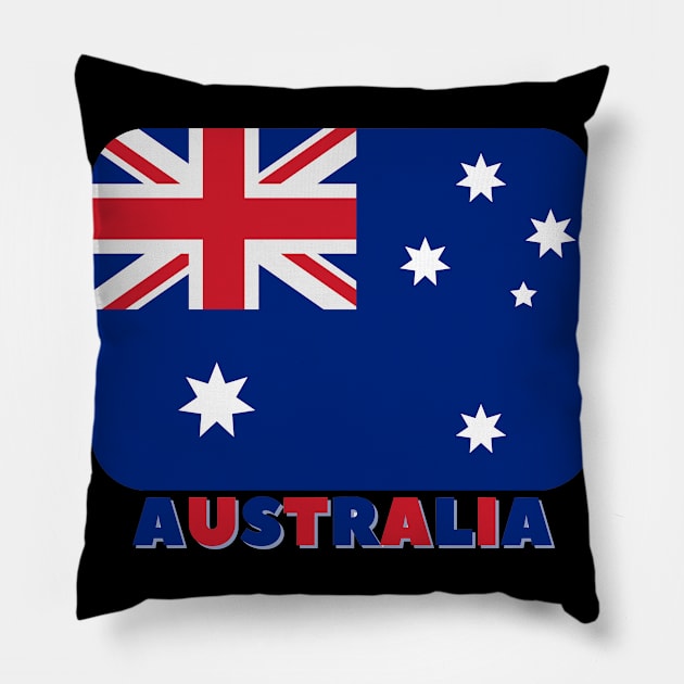 Australia Flag Pillow by Orchyd