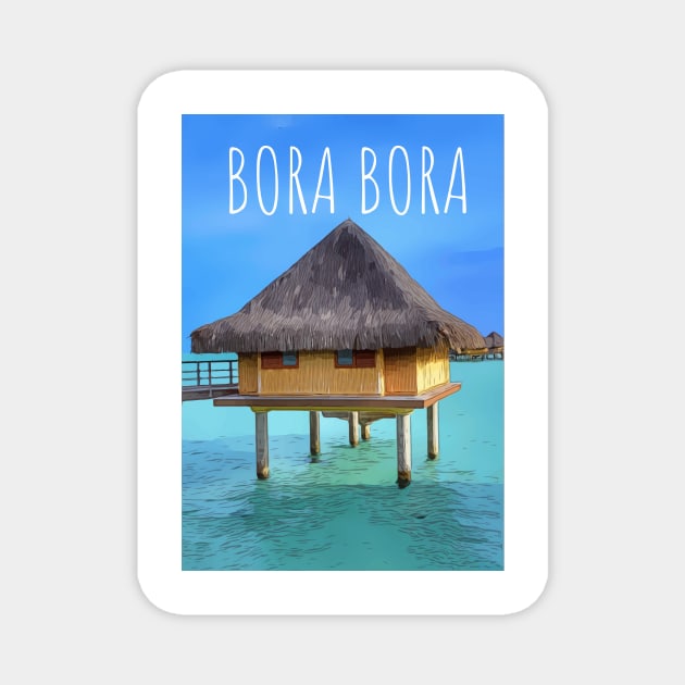 Bora Bora Magnet by WelshDesigns