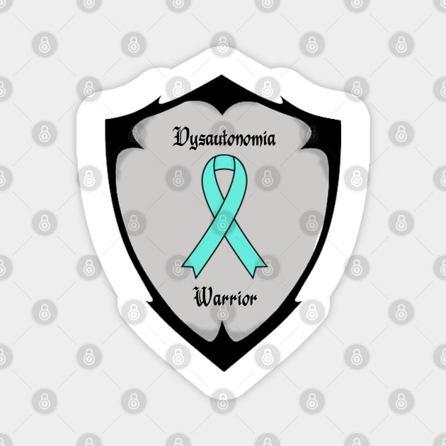 Dysautonomia Warrior Shield Magnet by bohomermaidgal