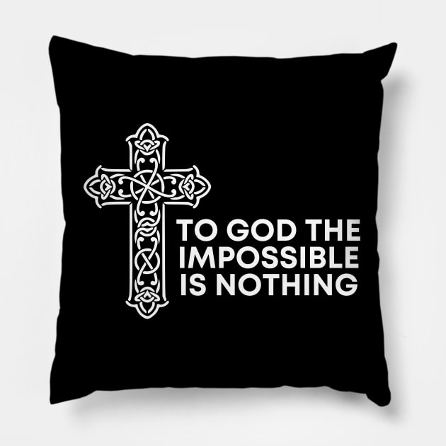 The impossible is nothing Pillow by Elgea Creations