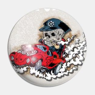 Ride or Die Vintage Magazine- Skeleton man Issue Pin