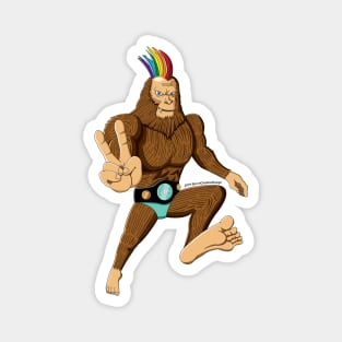 Portland Oregon Pride Sasquatch Magnet