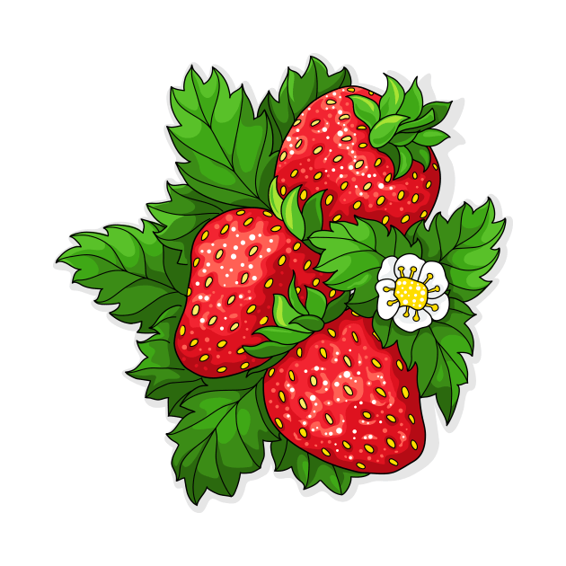 Ripe juicy strawberries by kavalenkava