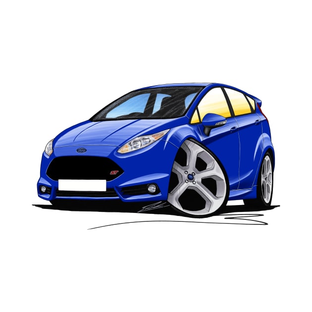 Ford Fiesta (Mk7) ST (5dr) Blue by y30man5