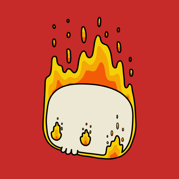 Flaming Skull by timbo