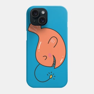 Cute Angler Fish Doodle Phone Case