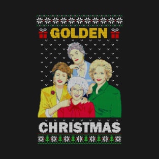 Golden Christmas Classic Ugly Sweater T-Shirt