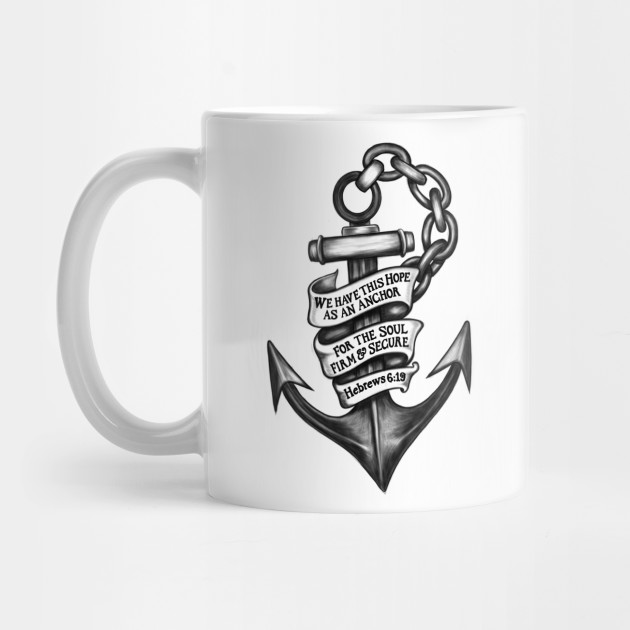 We Have this Hope Hebrews 619  Anchor Tattoo Design  Magnet   TeePublic