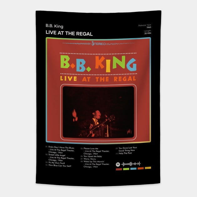 B.B. King - Live At The Regal Tracklist Album Tapestry by 80sRetro