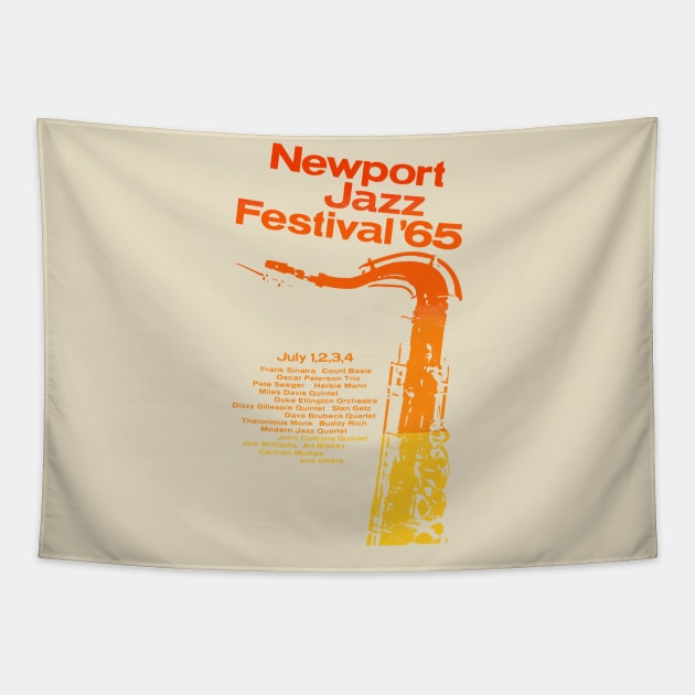 Newport Jazz Festival Tapestry by HAPPY TRIP PRESS