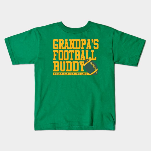 wifecta Grandpa's Football Buddy Kids T-Shirt