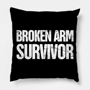Survivor - Funny Broken Arm Get Well Soon Gift Pillow