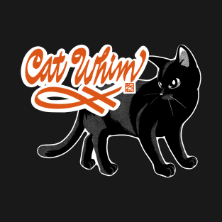 Black cat Whim T-Shirt