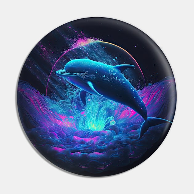 Galaxy Dolphin Pin by wumples