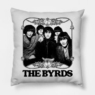 The Byrds • • Retro Style Fan Art Design Pillow