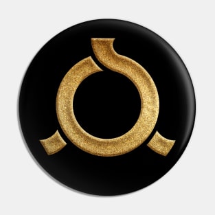 Fukushima Prefecture Symbol in Gold Faux Pin