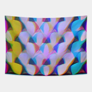 Rainbow Marshmallow Hearts (MD23Val019) Tapestry