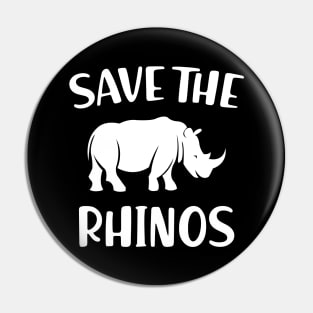 Rhino - Save the rhinos Pin