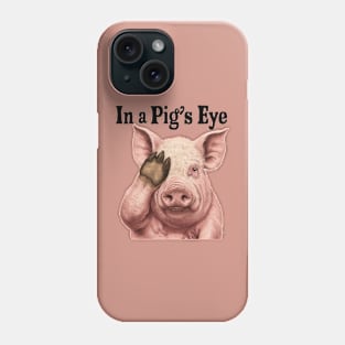 A pig's eye Phone Case