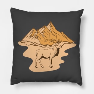 Mountain Deer Pillow