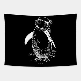 Astronauts penguin, surreal art design Tapestry