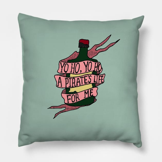 Pirates of the Caribbean ride Pillow by JennyGreneIllustration