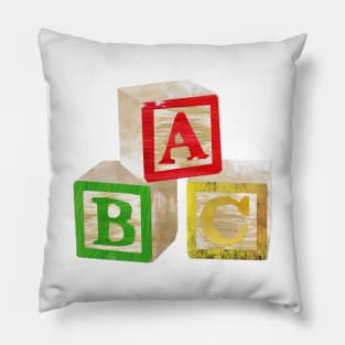 Alphabet blocks Pillow