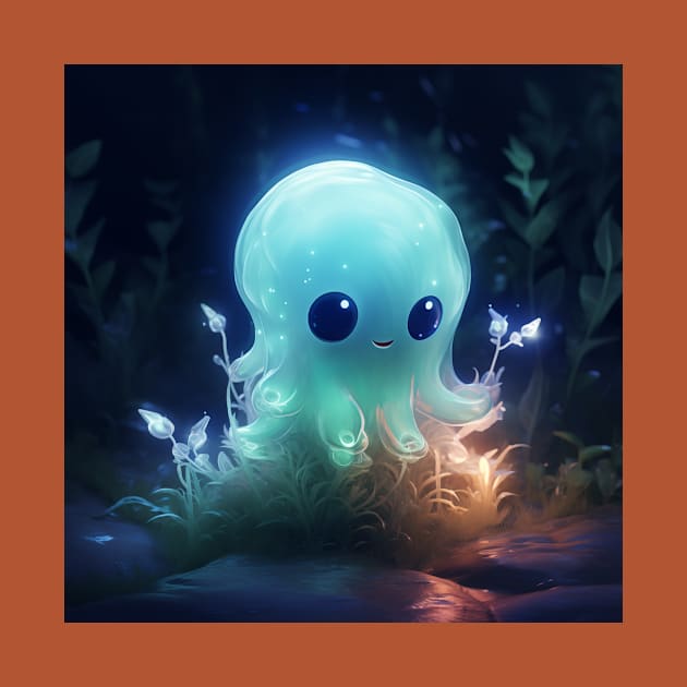 Lumalee - Cute little bioluminescent character by LoFi_Vibes