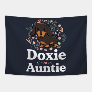 Doxie Auntie Floral Dachshund Shirt Dog Lover Aunt Tapestry