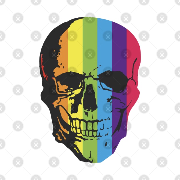 LGBTQIA+ Skull by Kin Lost in Universe