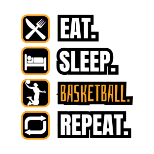 Eat Sleep Basketball Repeat T-Shirt