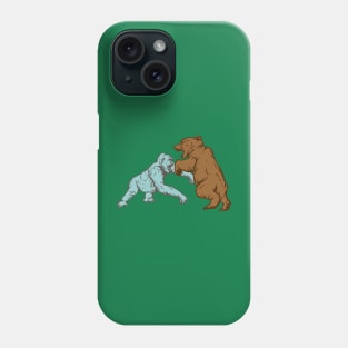 Gorilla versus Grizzly Phone Case