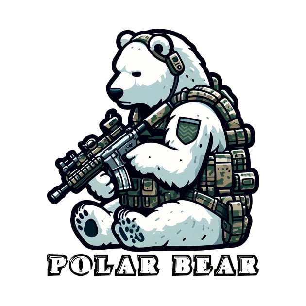 Tactical Polar Bear by Rawlifegraphic