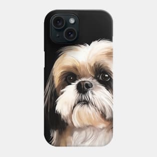 Shih Tzu Dog Portrait Phone Case