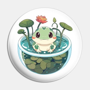 Sage Toad Pin