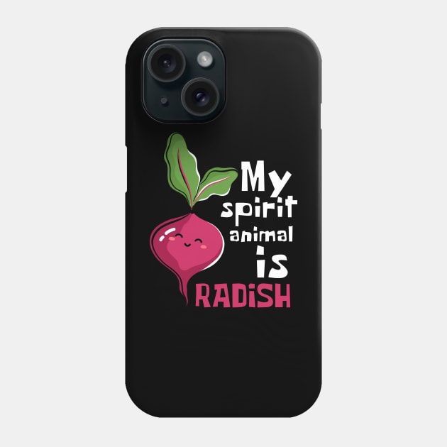 Radishingly Good: My Spirit Animal Is Radish Phone Case by DesignArchitect