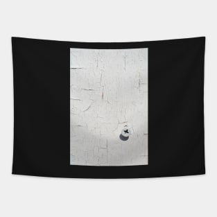 Minimal Art With Screw, White Tapestry