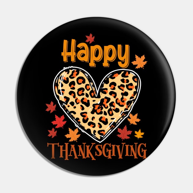 Happy thanksgiving leopard heart Pin by Jhon Towel