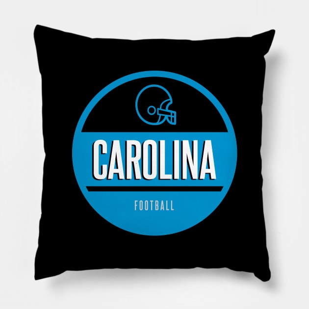 Carolina retro football Pillow by BVHstudio