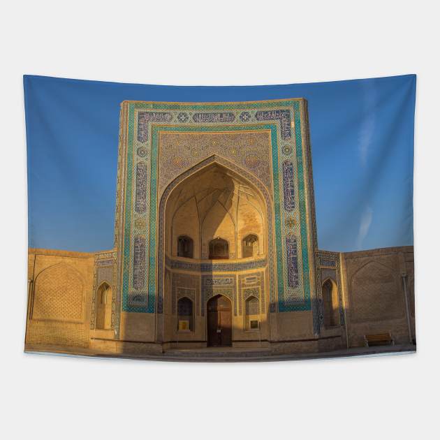 Uzbekistan. Bukhara. Mosque. Tapestry by vadim19