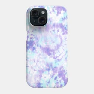 Blue and Purple Tie-Dye Phone Case